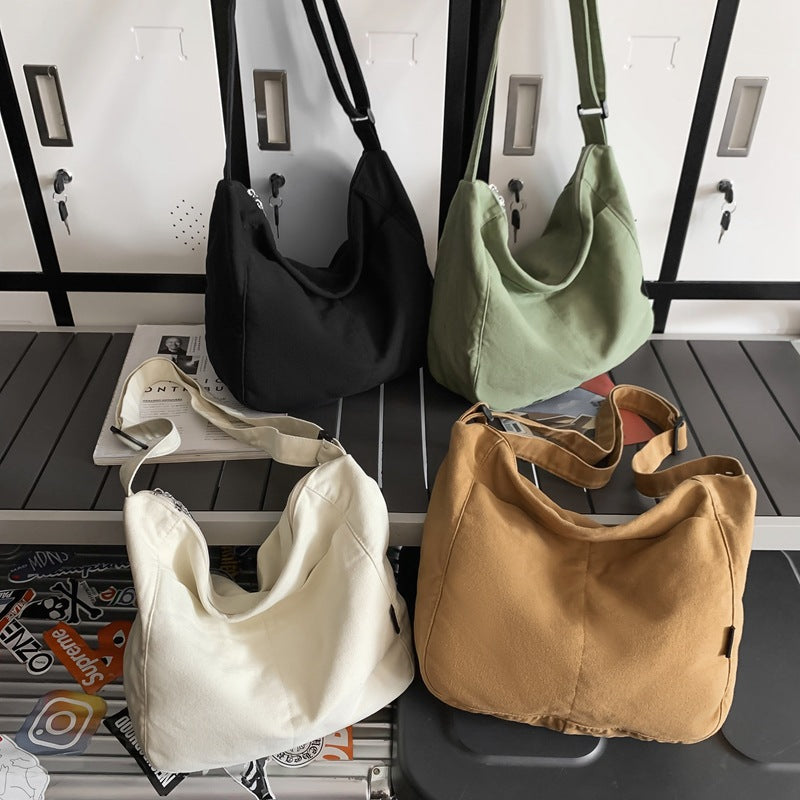 Women's & Men's & Large Capacity Canvas High College Crossbody Bags