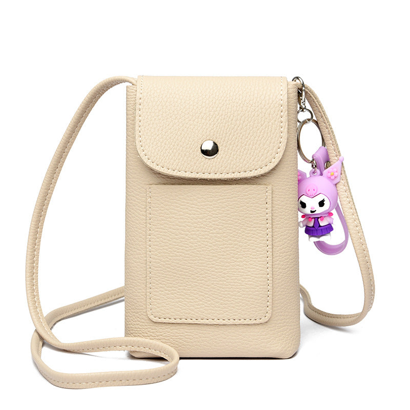 Women's Slouchy Mobile Shopping Walking Mini Phone Bags