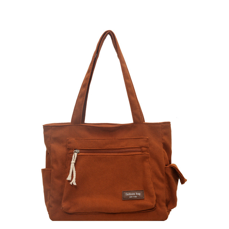 College Portable Versatile Large Capacity Class Shoulder Bags