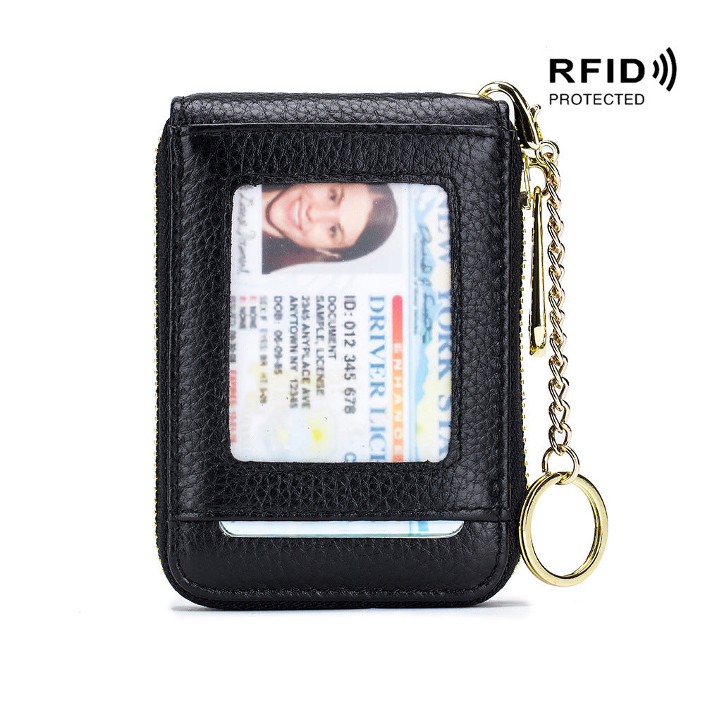 Women's & Men's & Leather Expanding Bank Card Holder