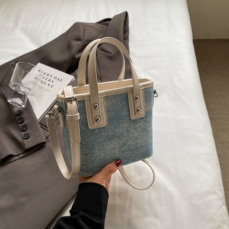 Women's Popular Summer Textured Hand Holding Crossbody Bags