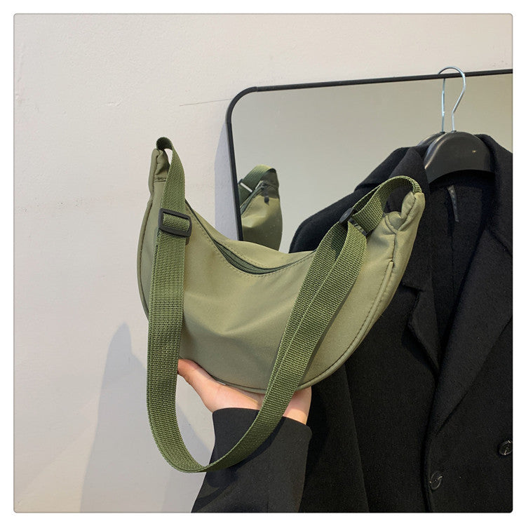 Women's Retro Trend Solid Color Lightweight Texture Bags