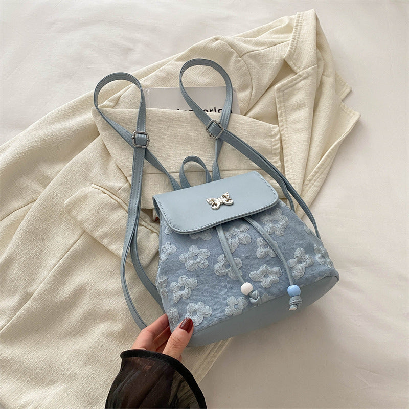 Korean Style Fashion Design Flower Butterfly Backpacks