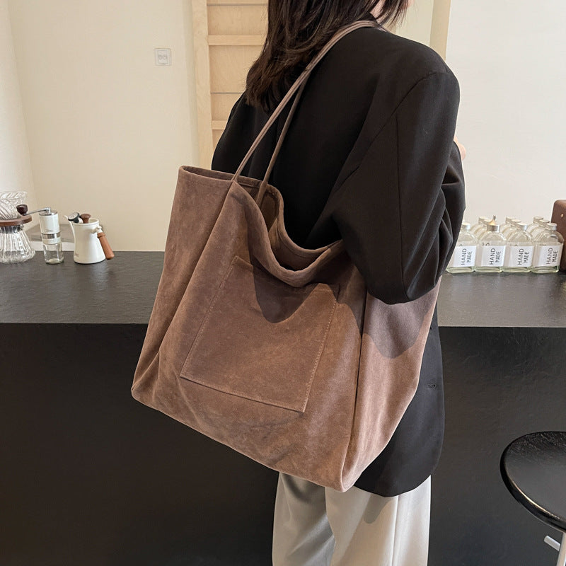 Women's Large Capacity Lazy Autumn Versatile High Shoulder Bags