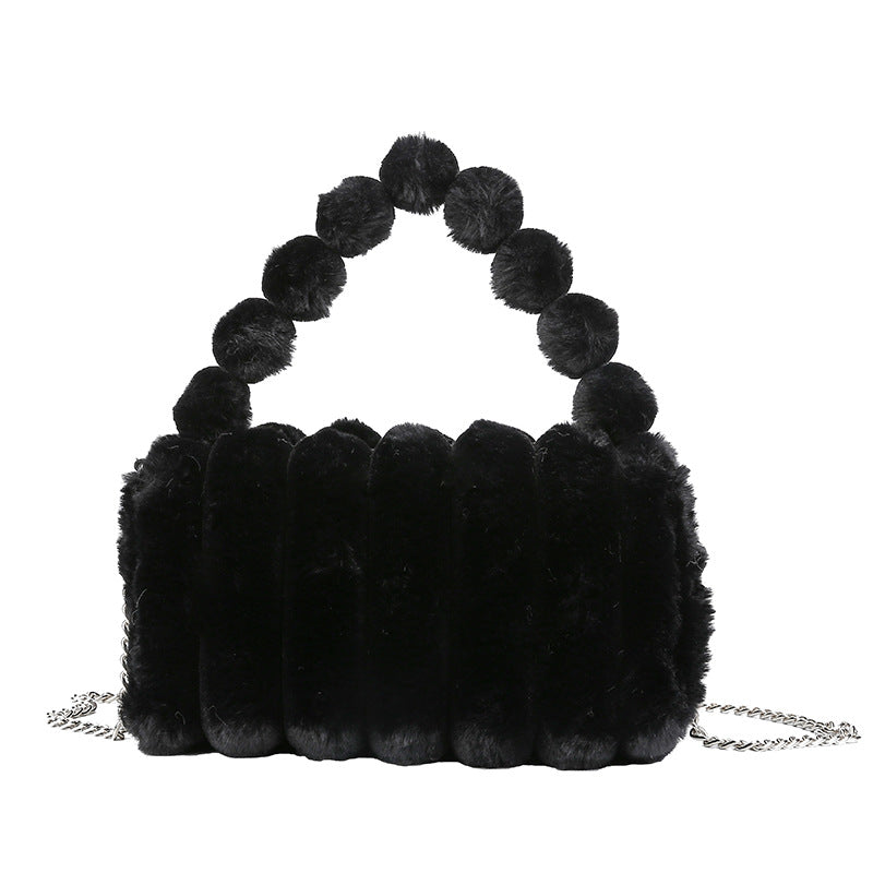 Women's Plush Fashion Simple Korean Temperament Trend Crossbody Bags