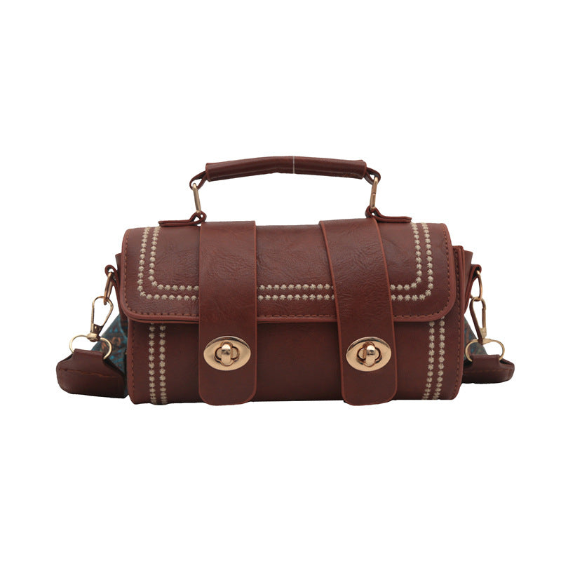 Women's Niche Retro Fashionable Trendy Portable Boston Shoulder Bags