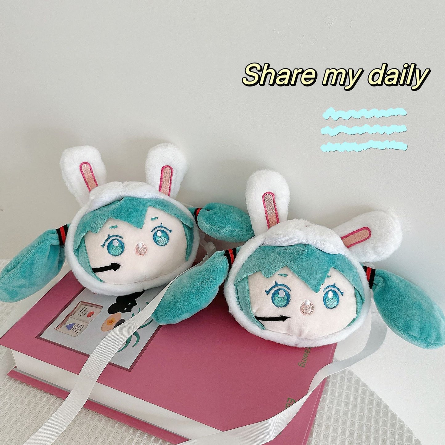 Two-dimensional Q Version Cute Cartoon Doll Crossbody Bags