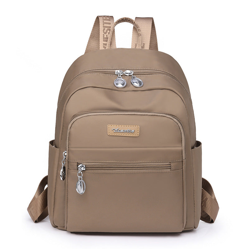 Women's College Class Mom Simple Solid Color Backpacks