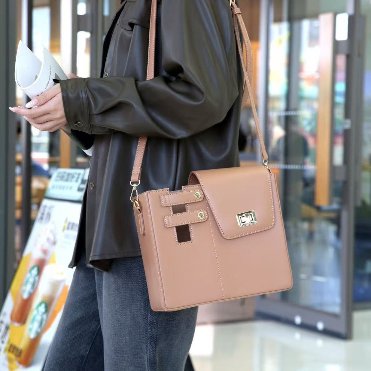 Portable Beverage Bottle Kettle Large Cover Crossbody Bags