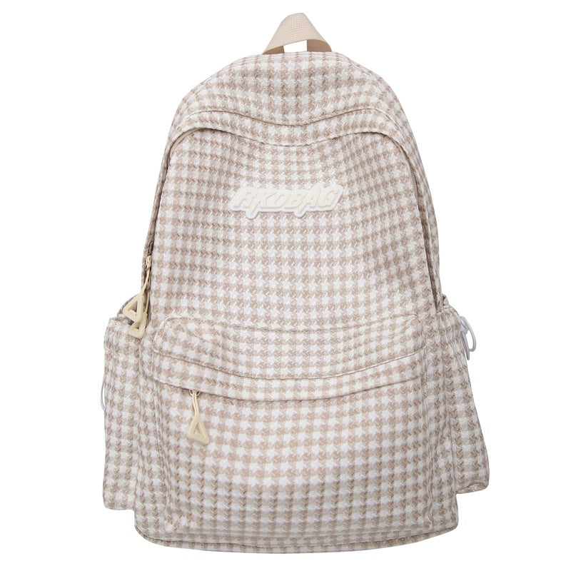 Women's Glamorous Comfortable Stylish Sweet Plaid Backpacks