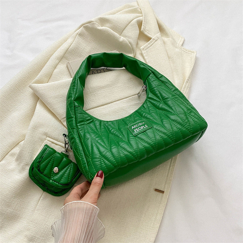 Female Summer Pure Color Trendy Underarm Bags