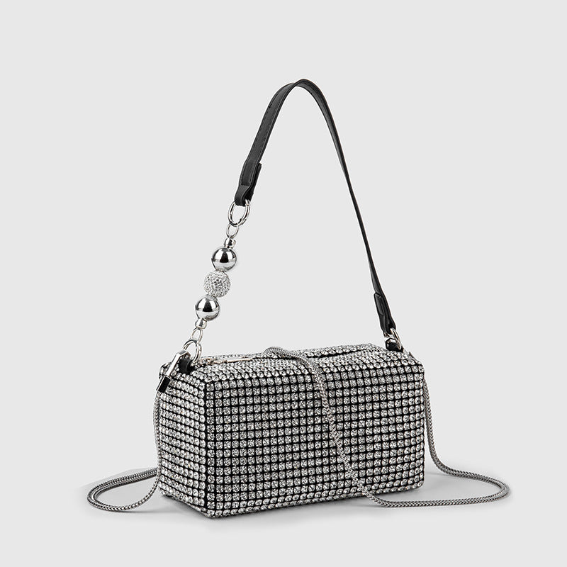 Women's Pearl Rhinestone Summer Shiny Full Diamond Armpit Bags