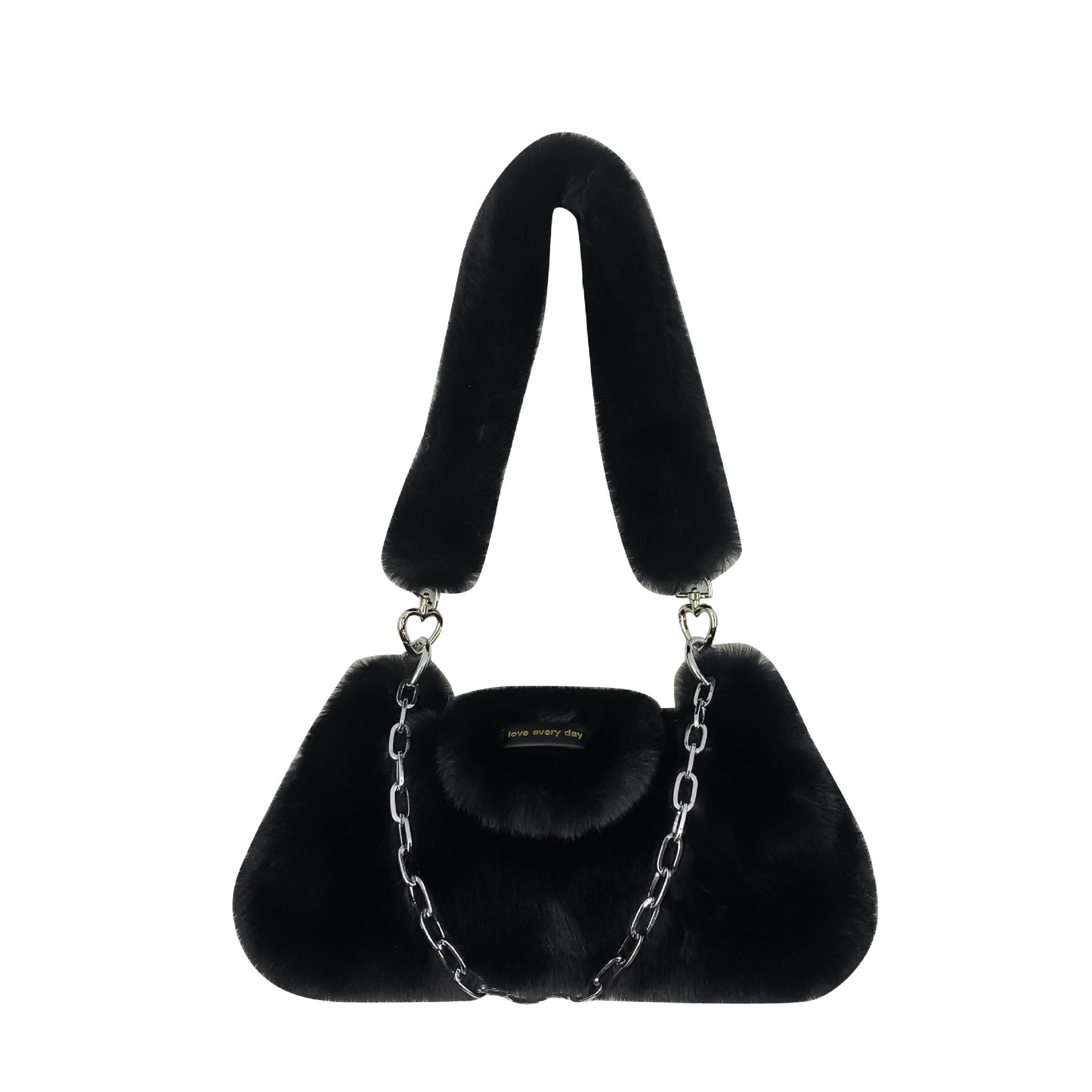 Women's Portable Plush High-grade Korean Style Chain Shoulder Bags