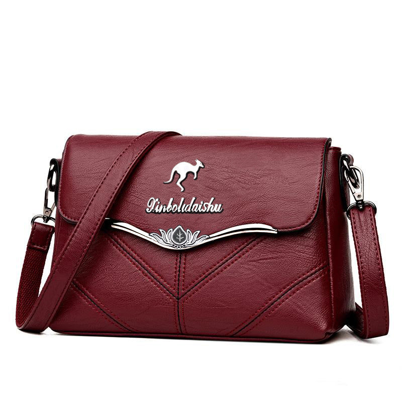 Women's Real Soft Leather Large Capacity Mom Crossbody Bags