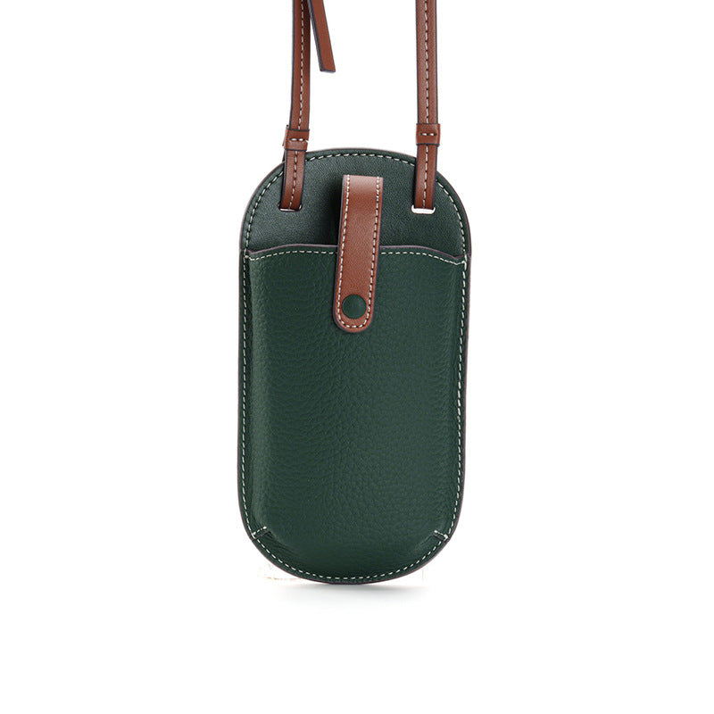 Layer Cowhide Autumn Retro Genuine Leather Phone Bags
