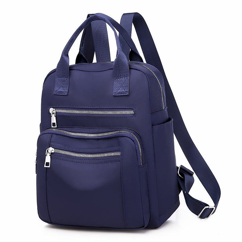 Women's Oxford Cloth Solid Color Trendy Large Backpacks