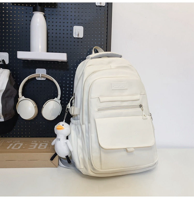 Design Female Junior College Style Solid Backpacks