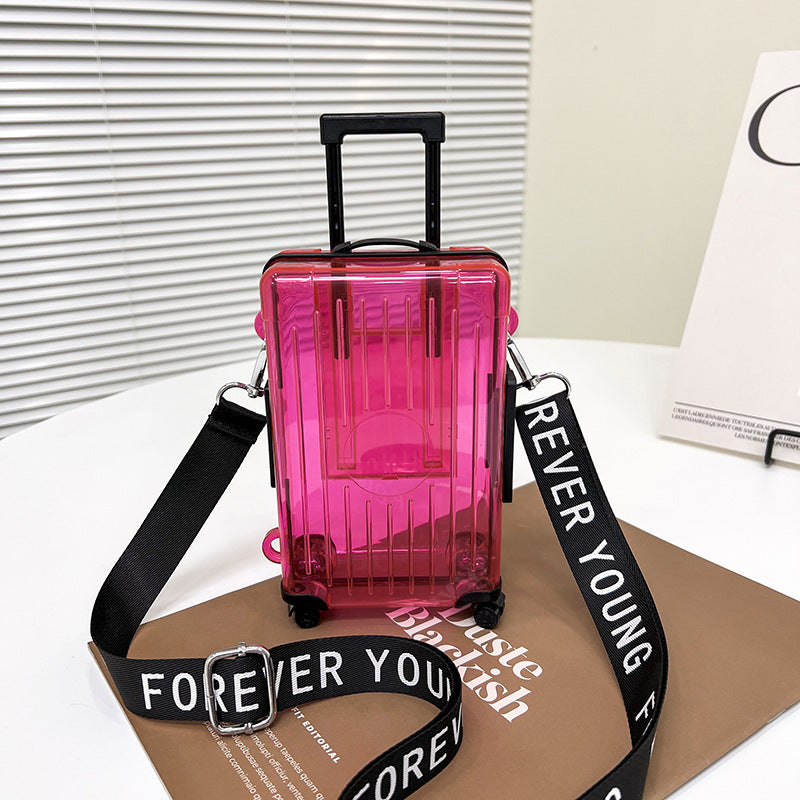 Women's Mini Fashionable Transparent Storage Change Cosmetics Crossbody Bags