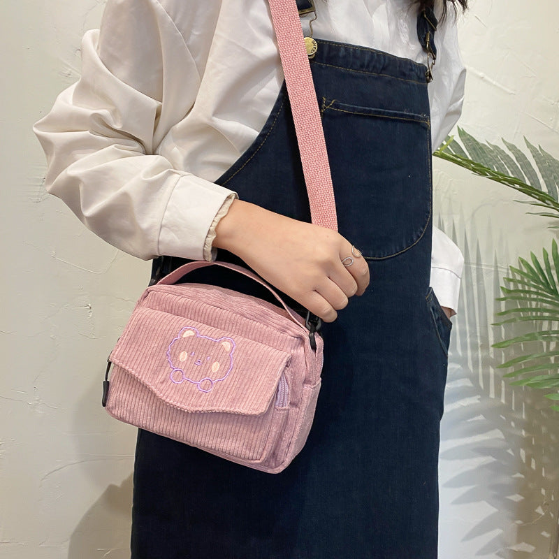 Glamorous Cute Canvas Korean Style Schoolgirl Crossbody Bags