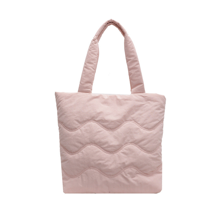 Soft Glutinous Cotton Female Commuter For Class Tote Bags