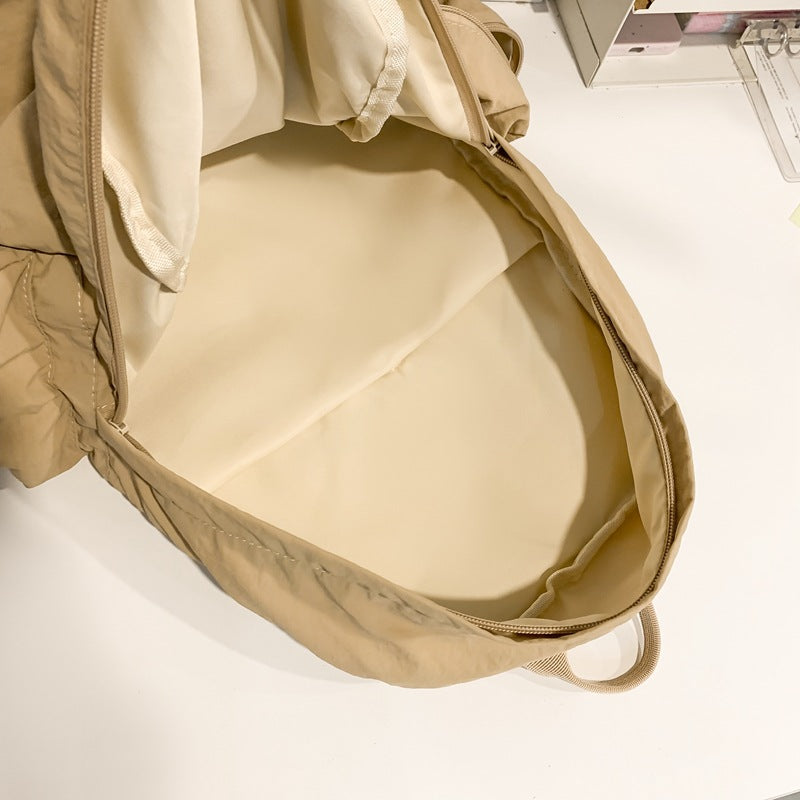 Niche Design Simple Versatile Lightweight Solid Backpacks