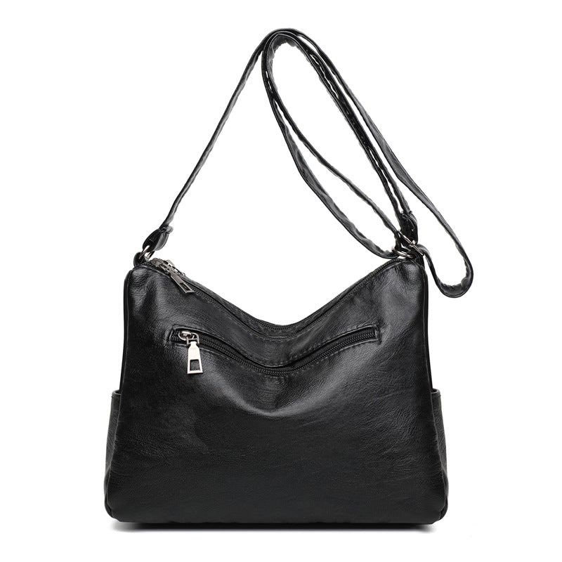 Women's Large Capacity Korean Style Simple Embroidery Shoulder Bags