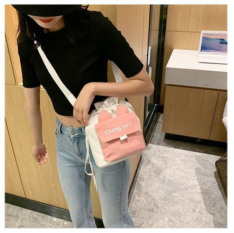 Beautiful Canvas Female Cute Artistic Mobile Shoulder Bags