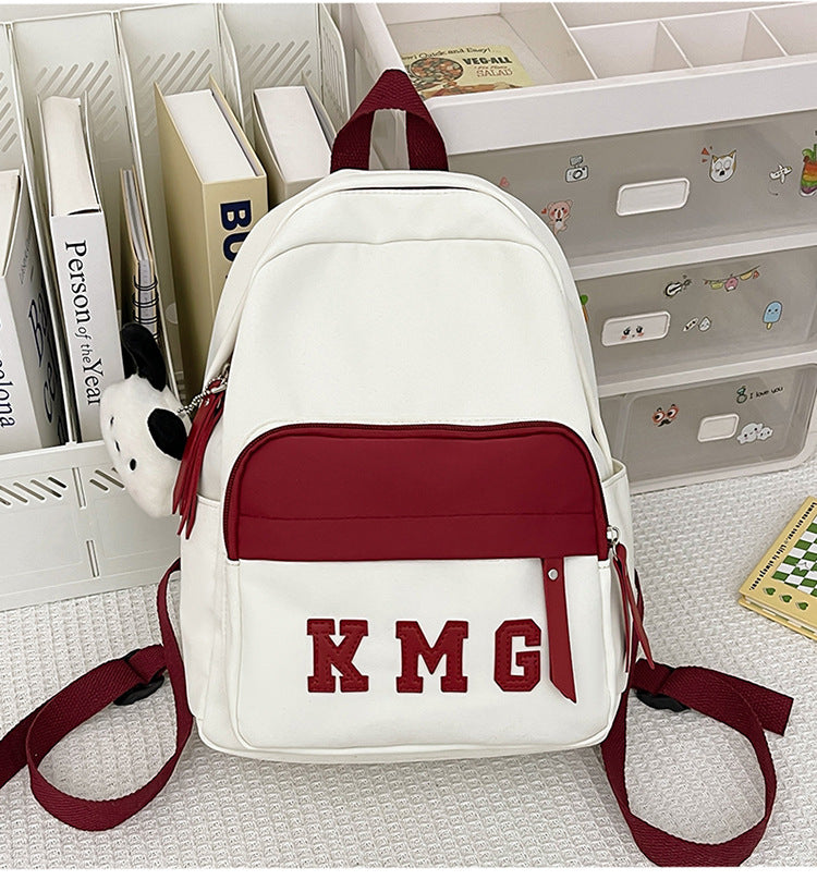 Mori Style Simple Solid Color Fresh Backpacks