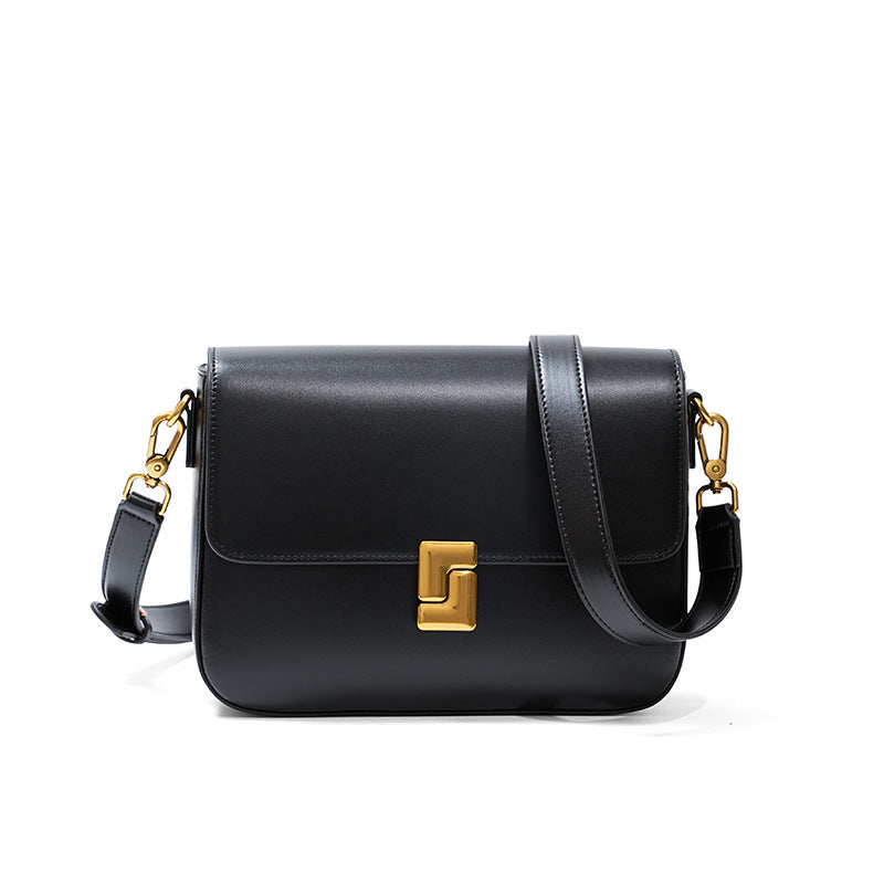 Graceful Women's Leather High-grade Genuine Underarm Small Square Bags