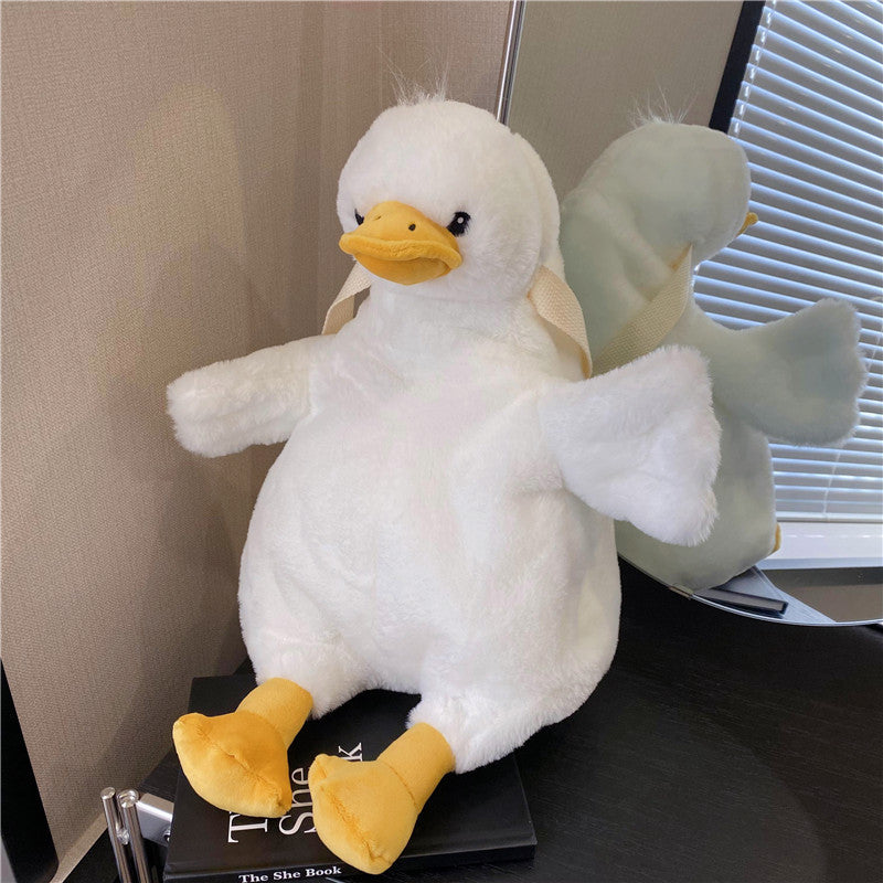Big White Geese Cartoon Cute Duck Backpacks