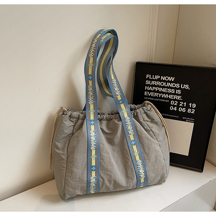 Cloth Large Capacity Totes Minority Simple Shoulder Bags