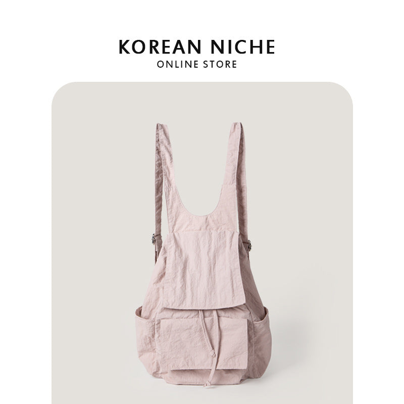 Women's Nylon Fabric Pleated Large Capacity Idle Bags