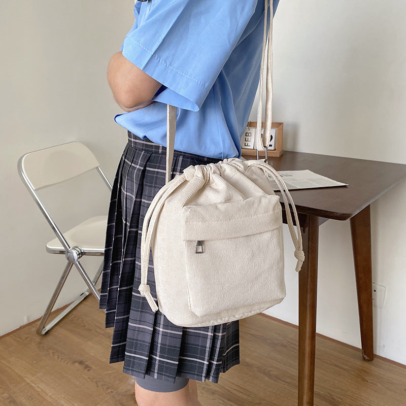 Design Canvas Korean Style Cross Body Shoulder Bags