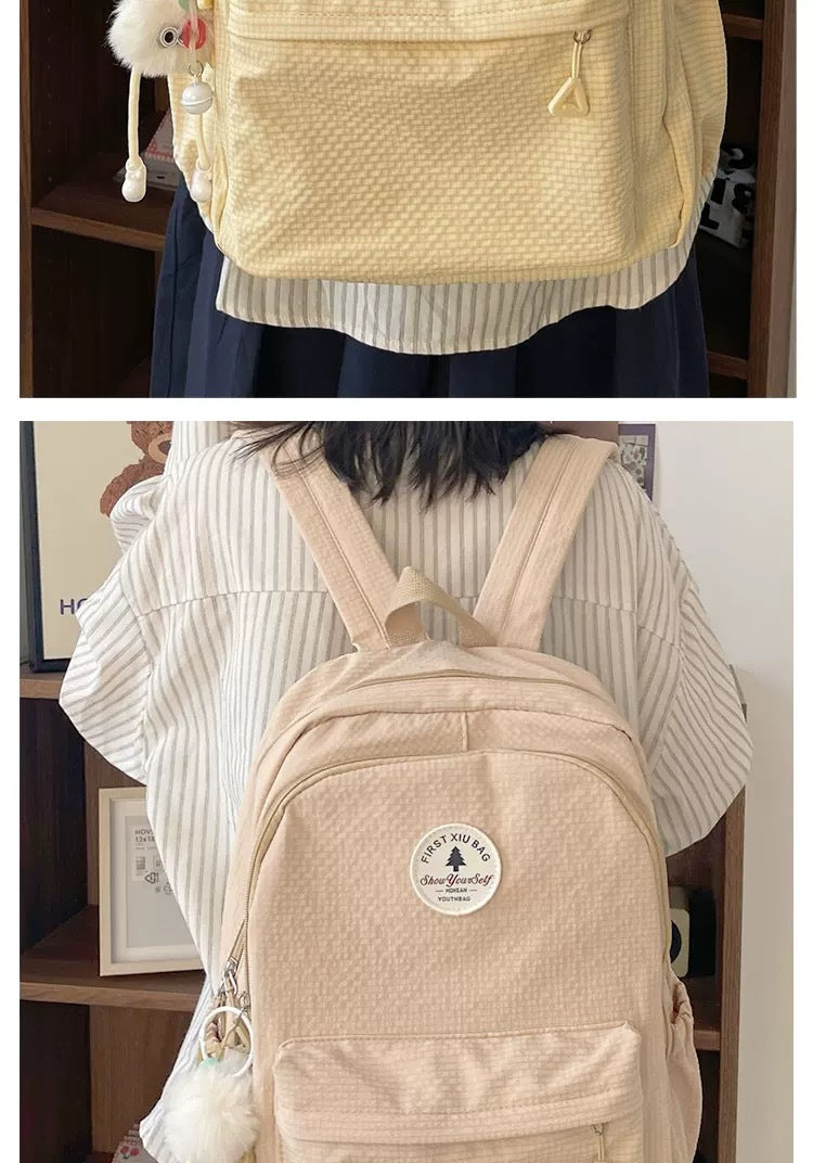 Capacity Simple Female Junior High Good-looking Male College Middle School Students' Schoolbags