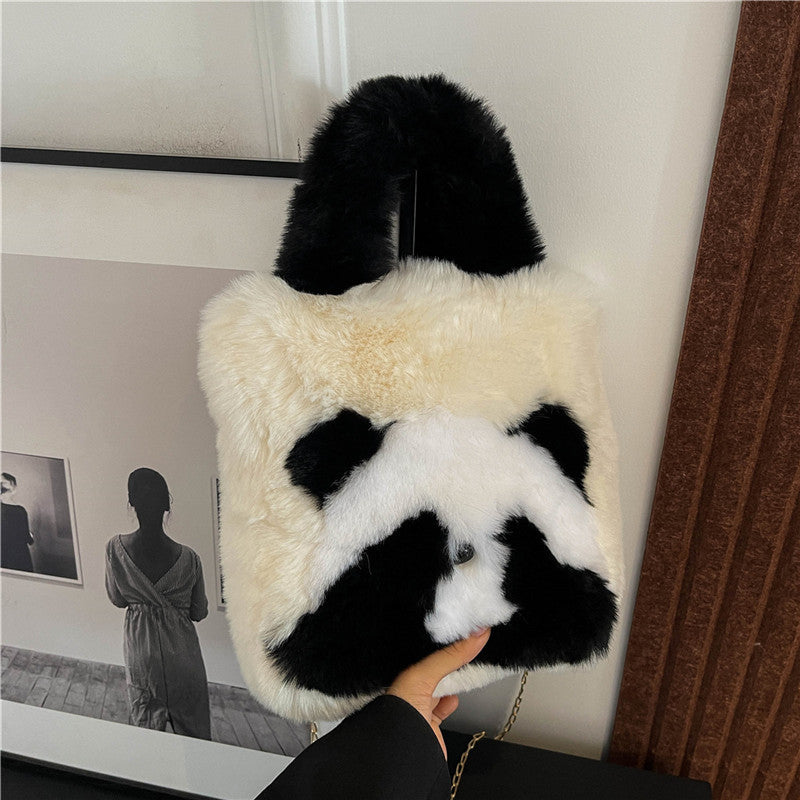 Women's Mini Fur Cute Hand Carrying Korean Crossbody Bags