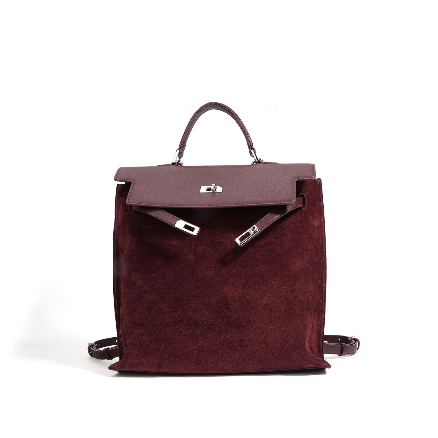 Korean Style Suede Large Capacity Kelly Backpacks