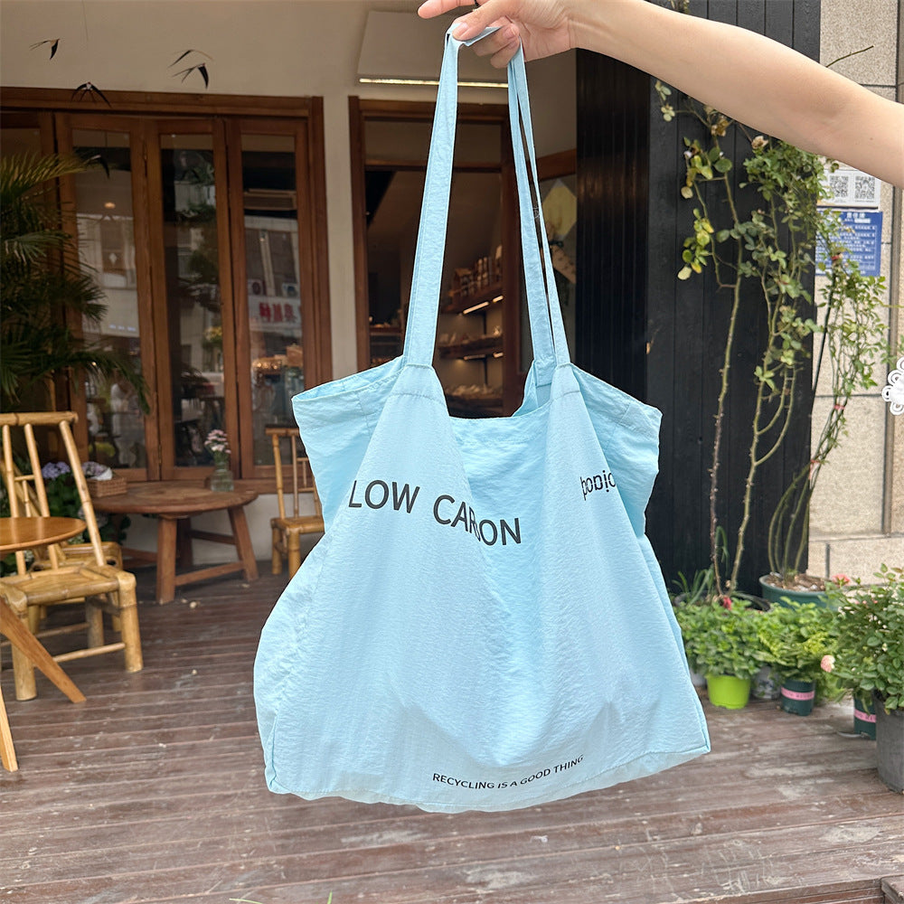Summer Milk Yellow Canvas Printing Large Capacity Shoulder Bags