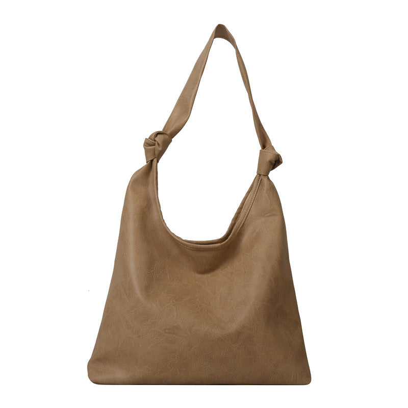 Women's Large Capacity Retro Texture Class Commuter Shoulder Bags