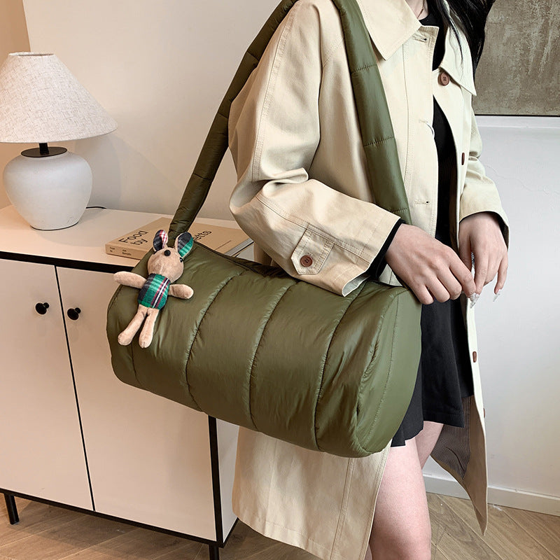 Women's Large Capacity Simple Fashion Autumn Down Shoulder Bags