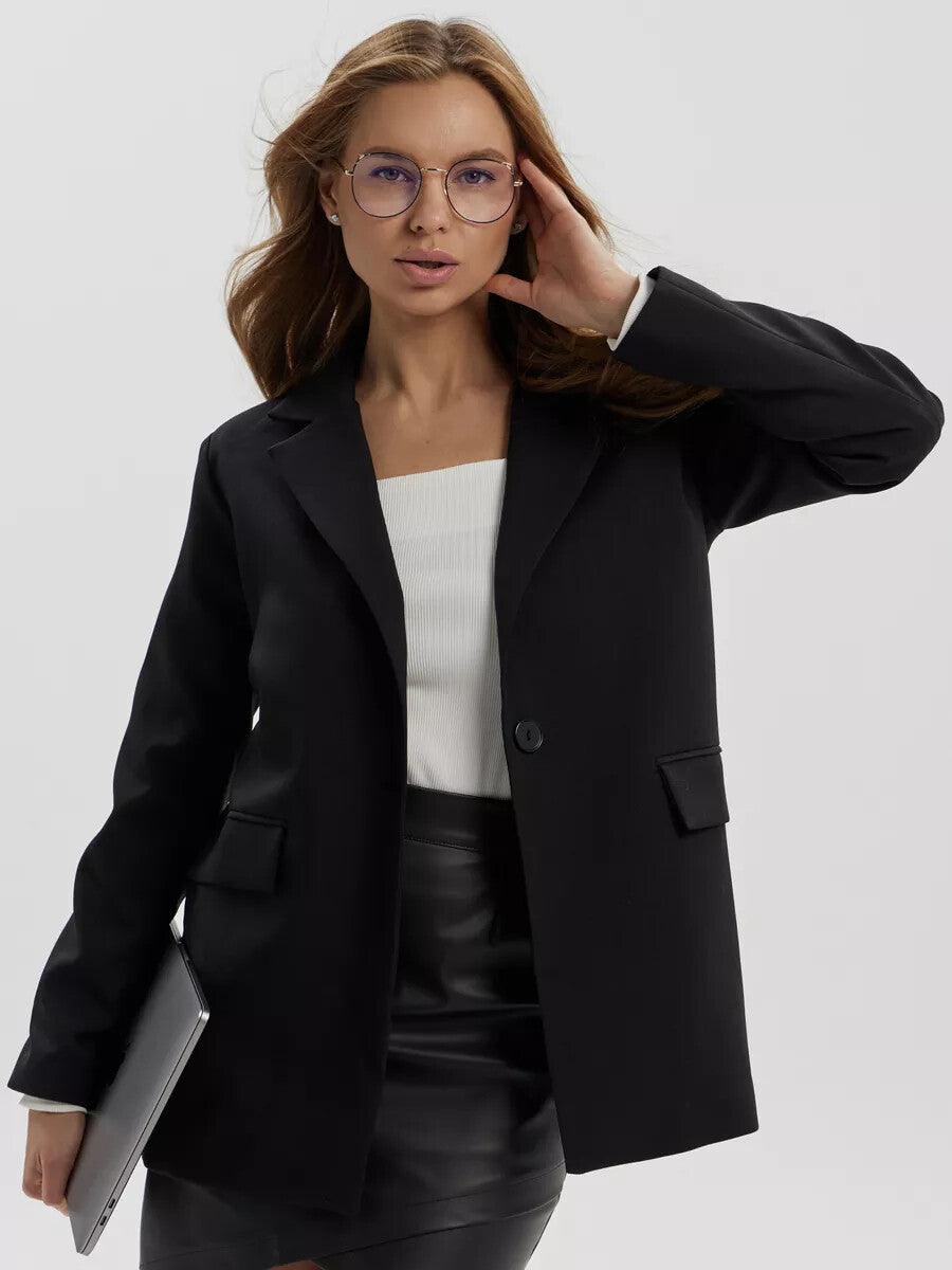 Women's Casual Long Sleeve Loose Slimming Thin Light Comfortable Outer Wear Small Suit