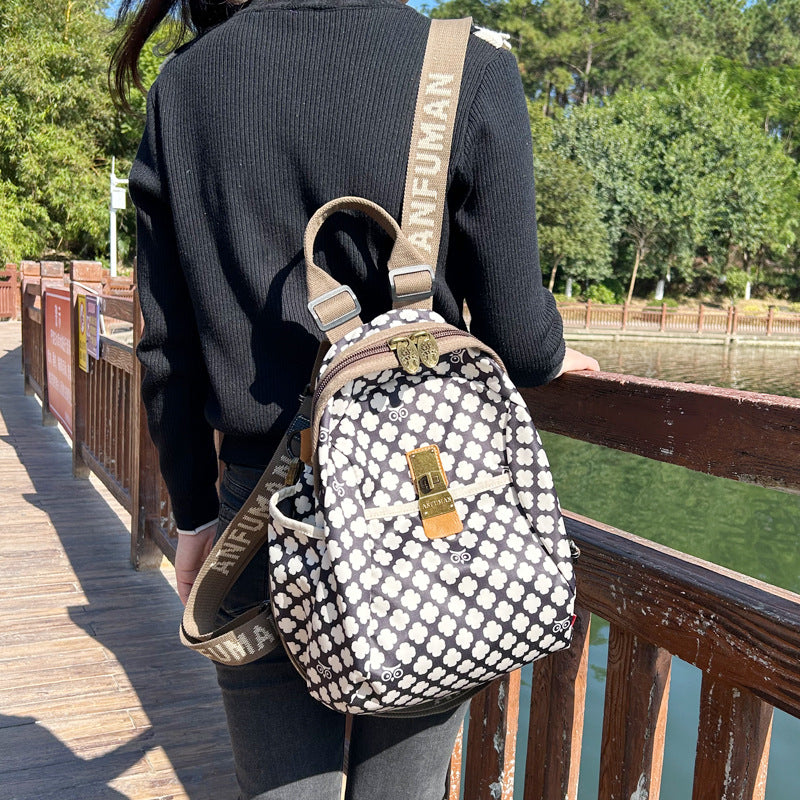 Women's Ethnic Style Waterproof Oxford Cloth Backpacks