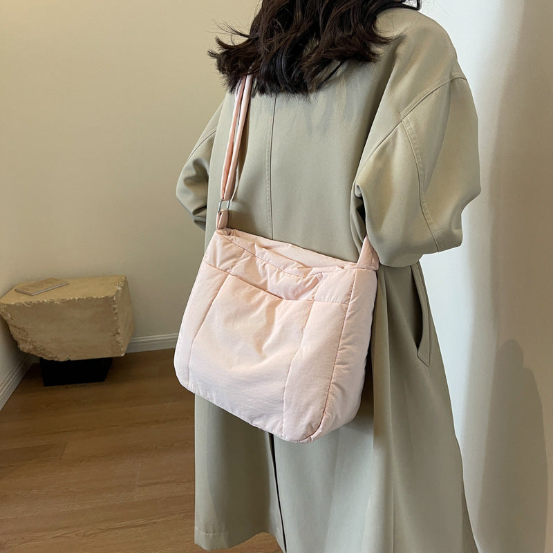Women's Large Capacity Simple Fashion Spring Down Shoulder Bags