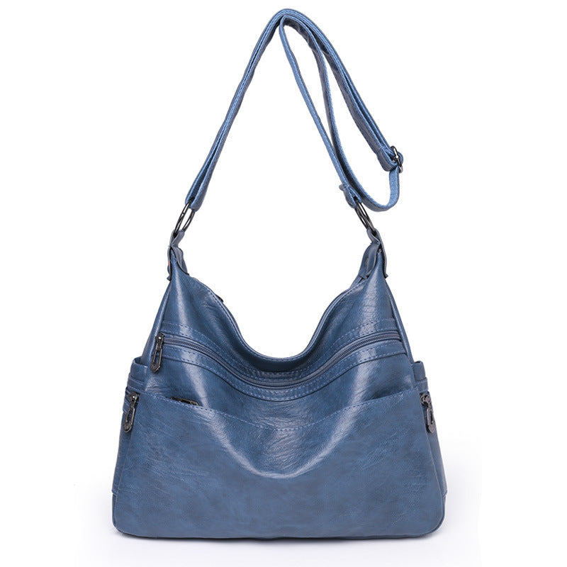Women's Fashionable Large Capacity Soft Leather Crossbody Bags