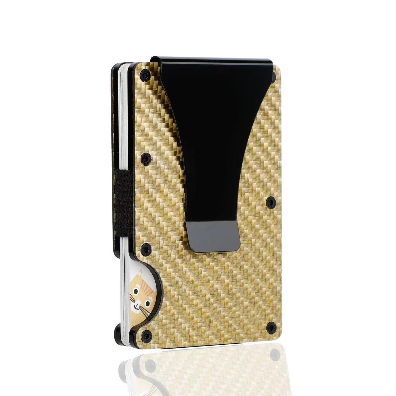 Carbon Fiber Credit Box Swiping Bank Card Holder