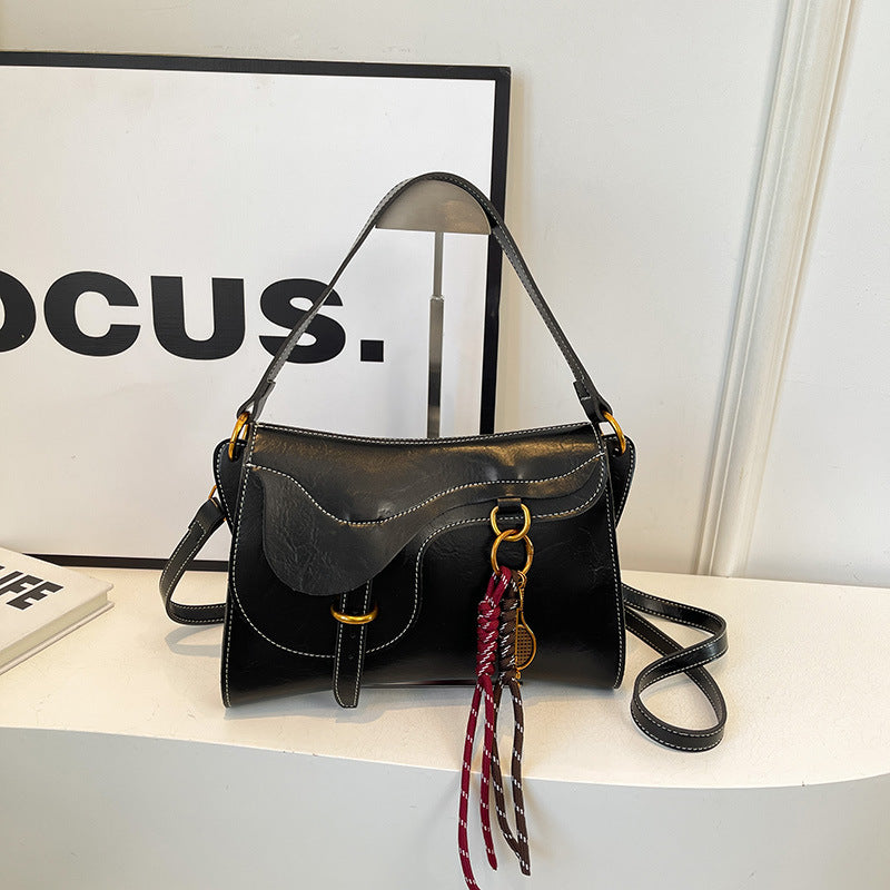 Design Female Winter Versatile Distressed Commuter Crossbody Bags