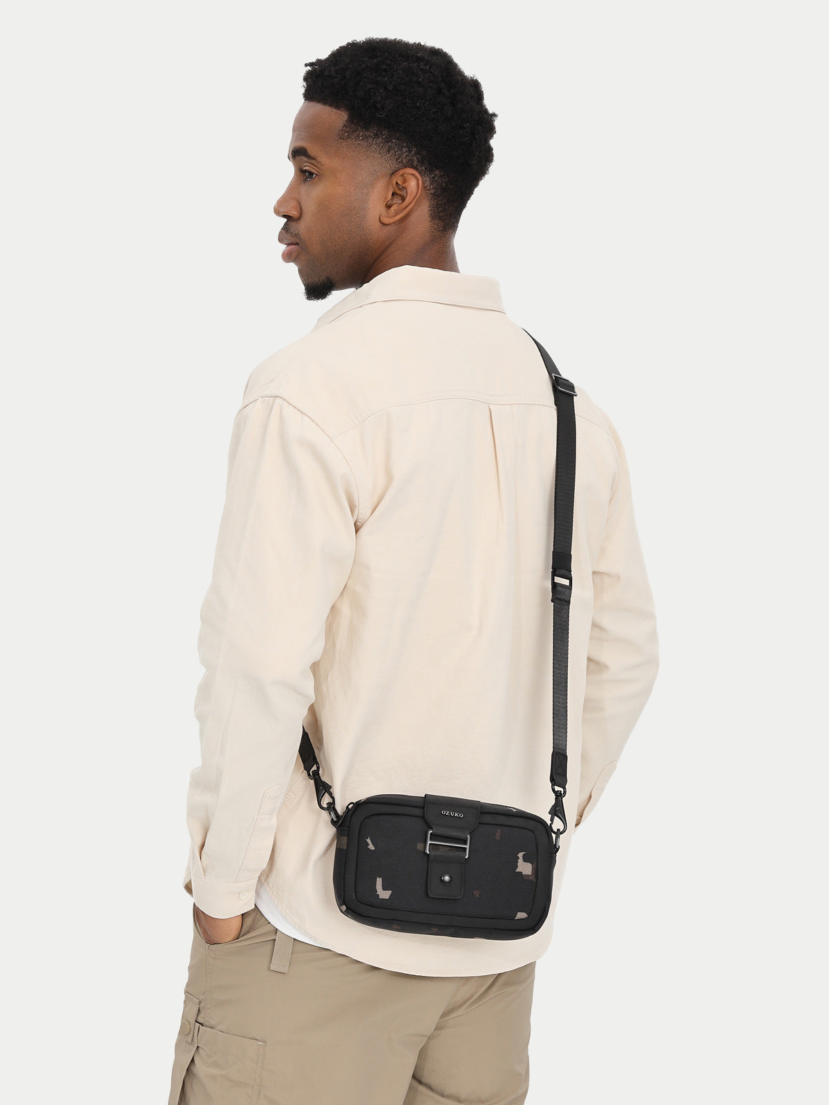 Men's Fashion Trendy Mini High-grade Waterproof Oxford Men's Shoulder Bags