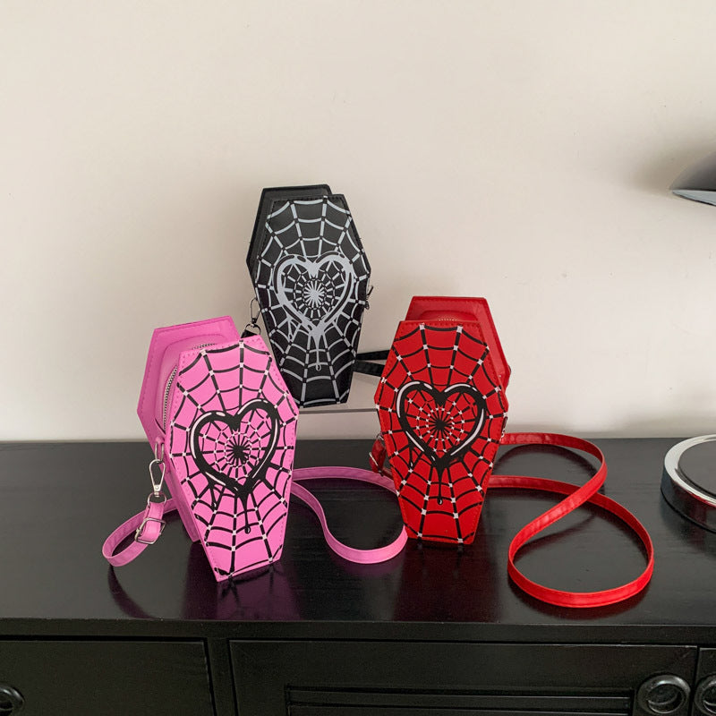 Halloween Cross Coffin Fashion Eccentric Personality Crossbody Bags
