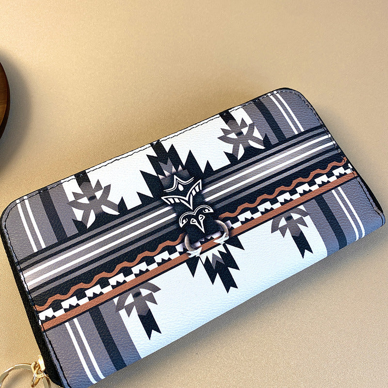 Women's Style Zipper Large Fashion Clutch Wrist Ladies Wallets