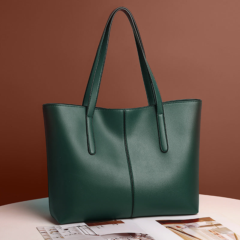 Women's Korean Style Fashionable Large Capacity Simple Shoulder Bags