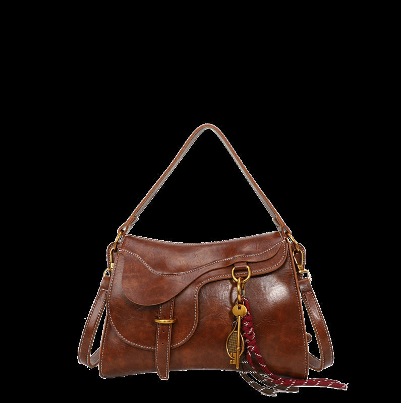 Design Female Winter Versatile Distressed Commuter Crossbody Bags